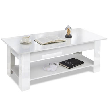 Genrich coffee store table with storage